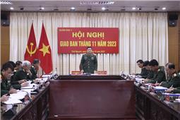 Quân khu tổ chức triển khai nhiệm vụ trọng tâm cuối năm 2023